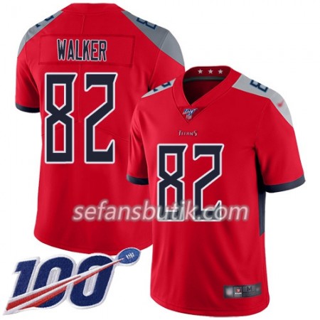 Tennessee Titans Tröjor Delanie Walker 82 Nike Röd 100th - Herr Tennessee Titans Tröjor Delanie Walker 82 Nike Röd 100th - Herr